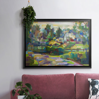 White Barn, reproduction sur toile encadrée