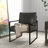 24.6" Wide Minimalist Soft Cushioned Back Upholstered Sled Base Arm Accent Chair (Set of 10)-108052968