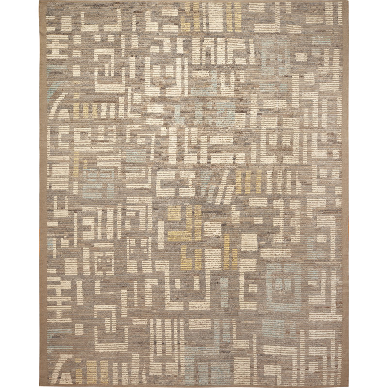Nazmiyal Collection Modern Abstract Geometric Rug 10ft 10in X 13ft 7in