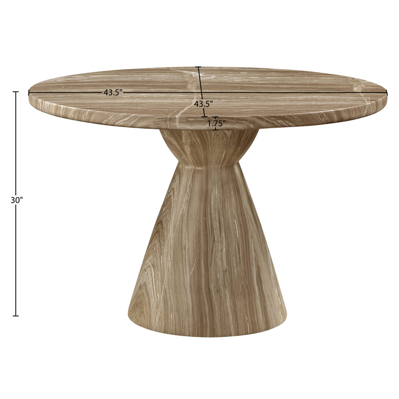 Table de salle à manger Aquino, Beige