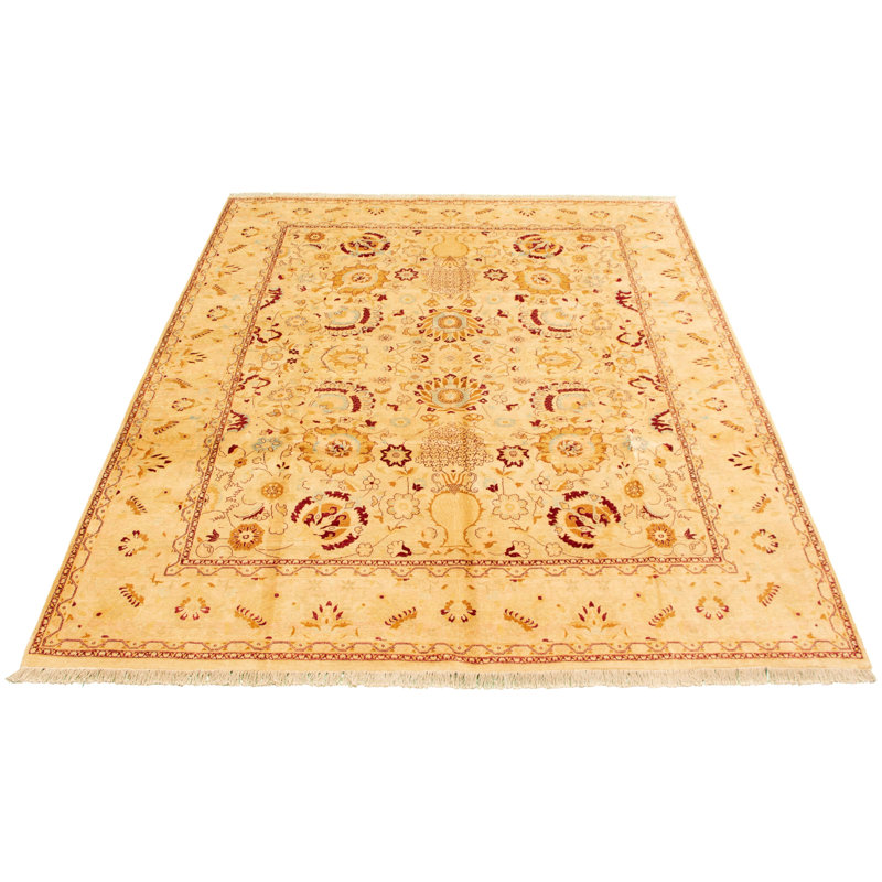 Tapis décoratif en laine de conception pers18/20 ane new age noué à la main new age ivoire 8 pi x 10 pi 4 po