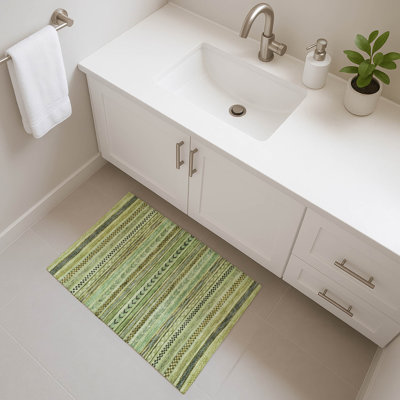 Premium Machine Washable Brennon AMF1625 Stripes Rug
