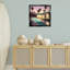 «Palm Trees & Pool Villa», art mural sur toile flottante noire par Noah Bay-1293306666-1293333718