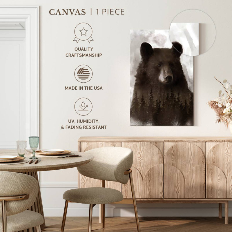 Brampt Brown Forest Bear, 48" H x 32" W