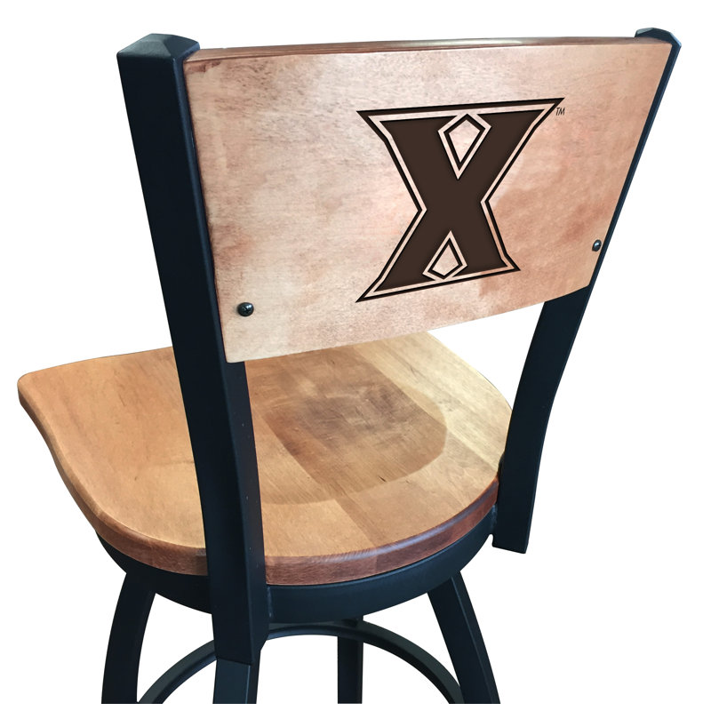 Tabouret tournant NCAA, Érable moyen, Musketeers de Xavier, Tabouret de comptoir (siège d'une hauteur de 25 p