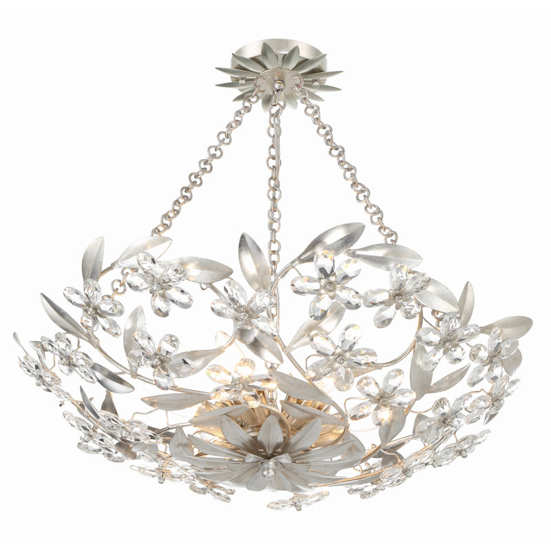 Babbitt 6 - Light Dimmable Novelty Chandelier, Antique Silver