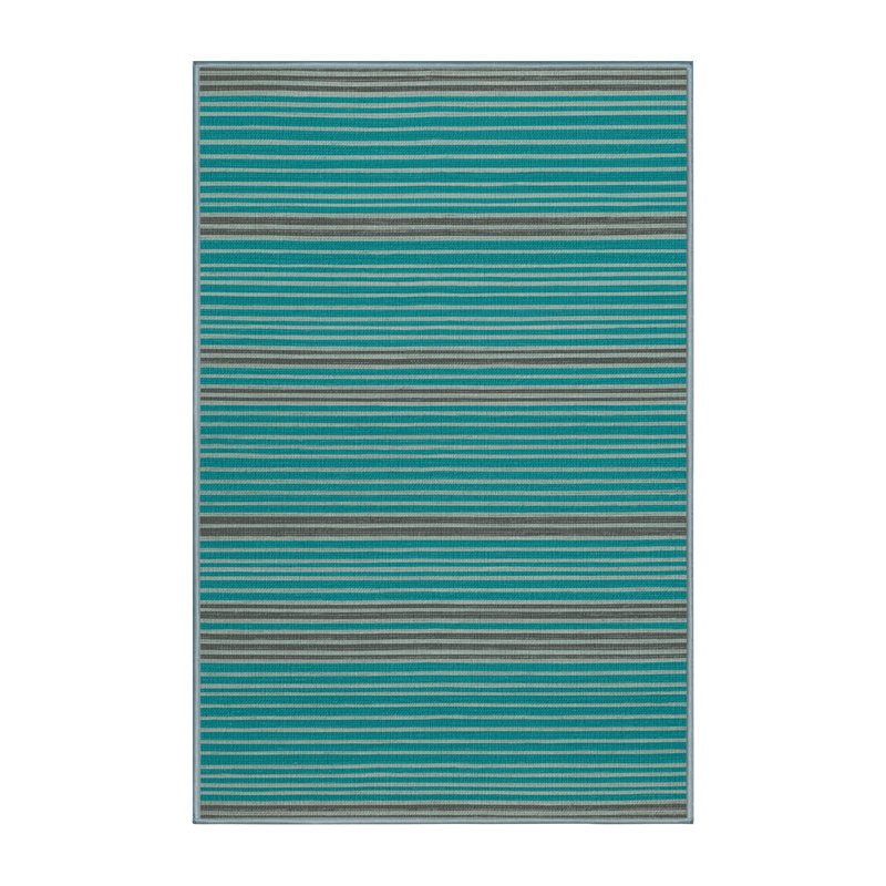  Tapis lavable rayé gris clair Aqua, Rectangulaire 2 pi x 3 pi