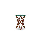 Quasar Glass Top End Table