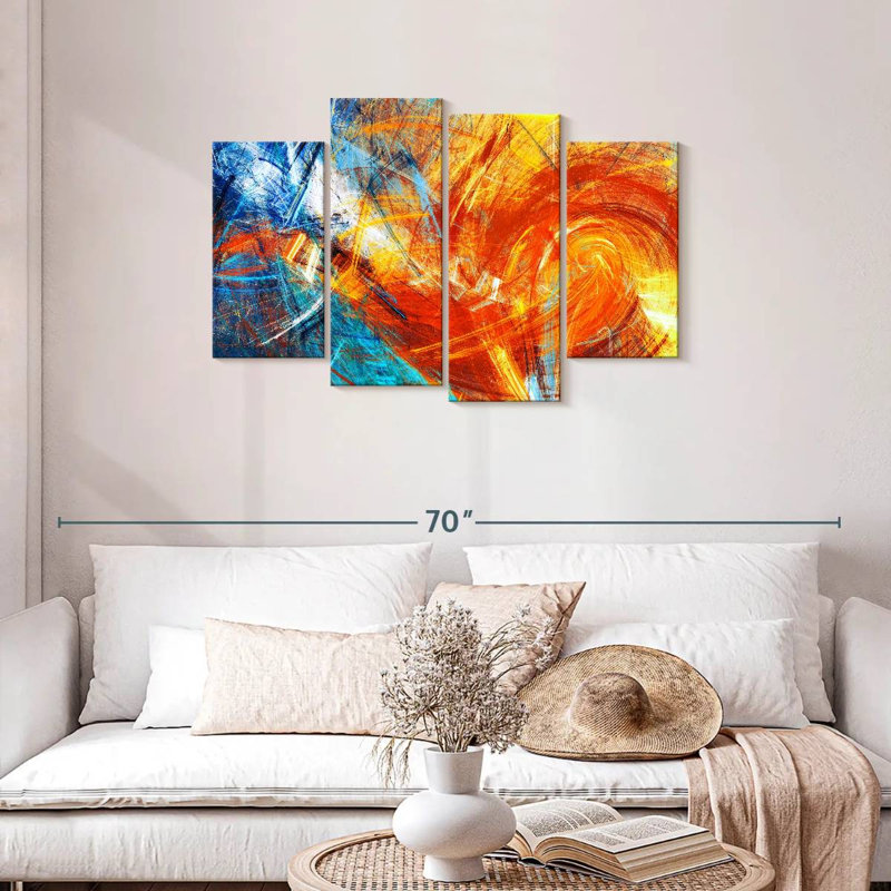 Avery Fire Abstract, 27" H x 43" W