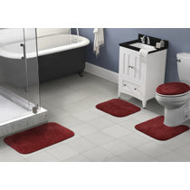 Las Vegas Raiders Bathroom Set Shower Curtain Non-Slip Rugs Toilet Lid  Cover Mat