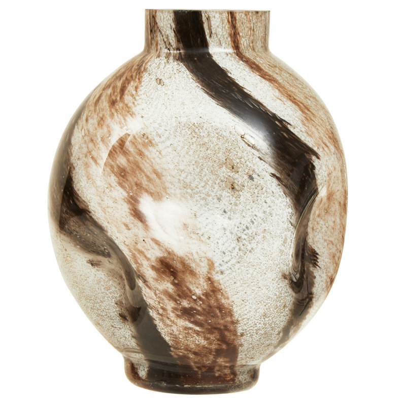 Melway Glass Table Vase, 21cm H x 19cm W x 19cm D