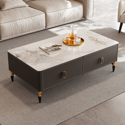 Light luxury rectangular coffee table