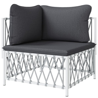 Moretto 28.3'' Wide Metal Patio Sofa with Cushions