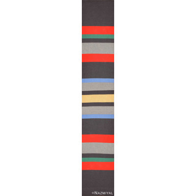 Scandinavian One-of-a-Kind Runner 3'10" x 23'3" Flatweave Area Rug