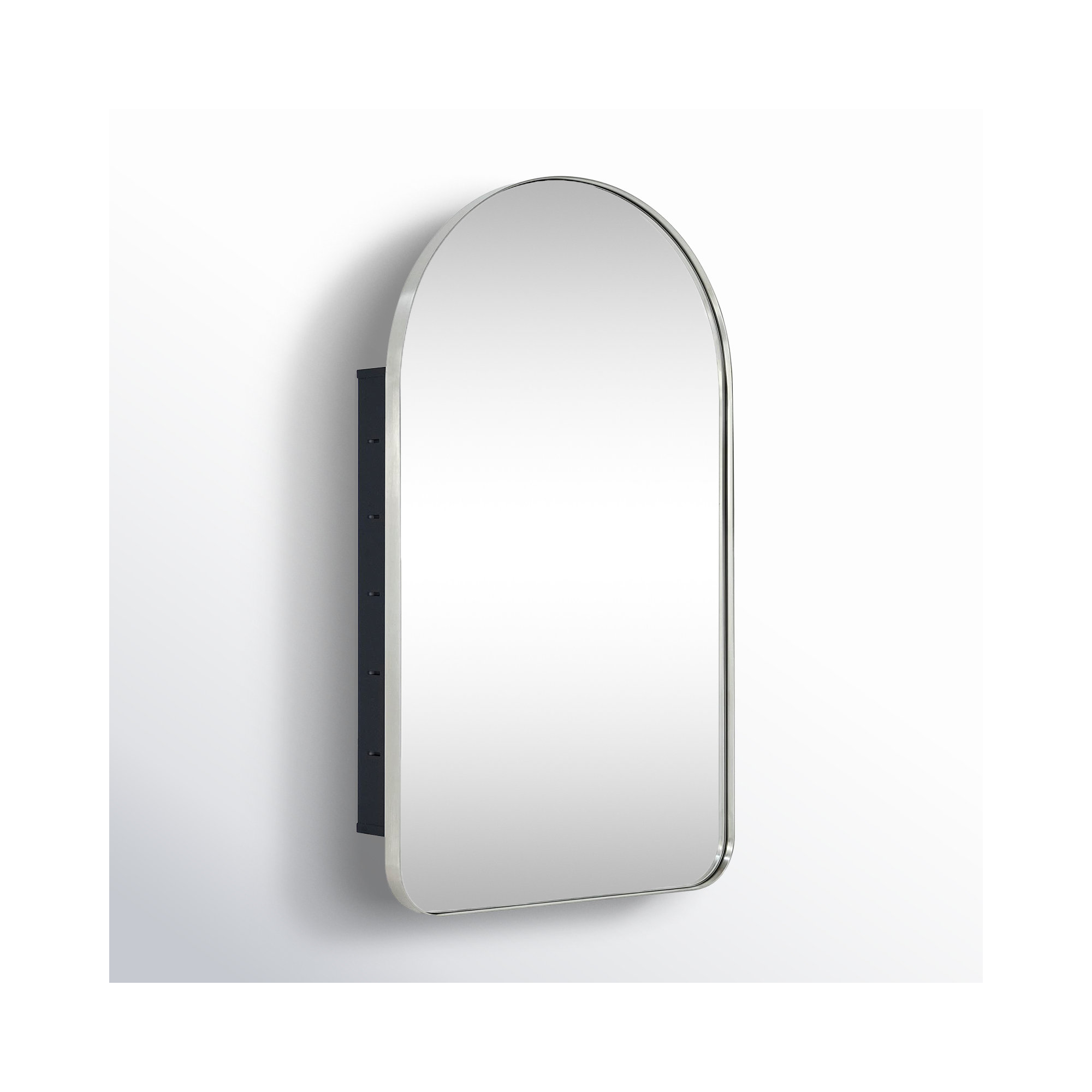Recessed Medicine Cabinet, Brushed Nickel, 28.3" H x 16" W x 4.96" D