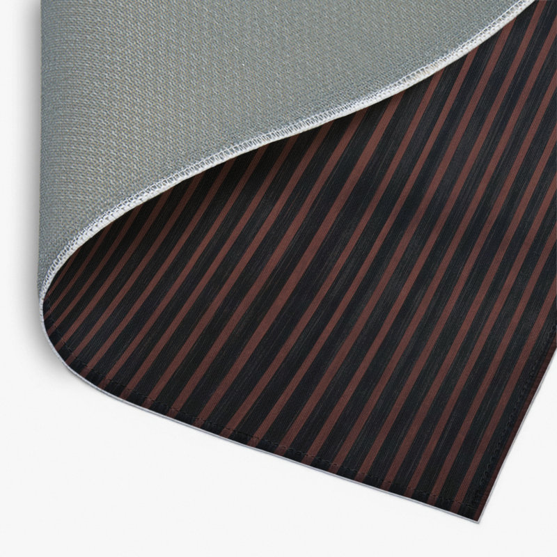 Tapis intérieur / extérieur gris HorizontalStripes, Rectangulaire 2 pi x 3 pi