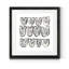 Mixed signaux VIII-reproduction d’art sur papier encadrée-1203249882-1203249883
