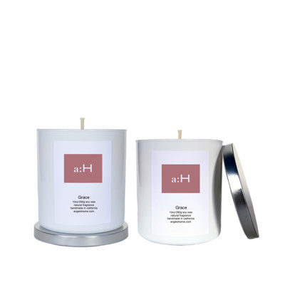 A:H Grace Scented Tumbler Candle with Glass Holder