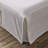 French Linen Bed Skirt Split Corner with Button Drop-135108452-135108449-135108454