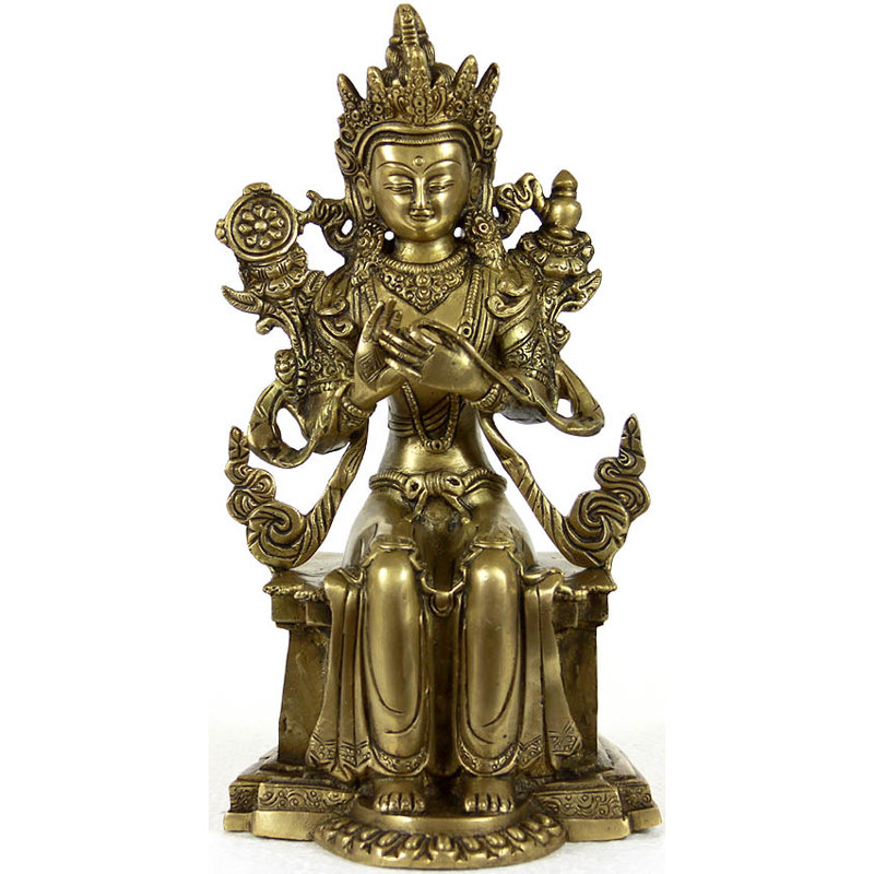 Divinité bouddhiste tibétaine Bhadrasana Maitreya