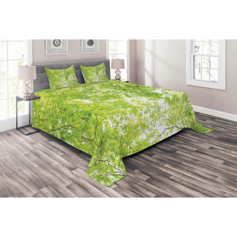 Farmhouse / Country Polyester Floral Coverlet