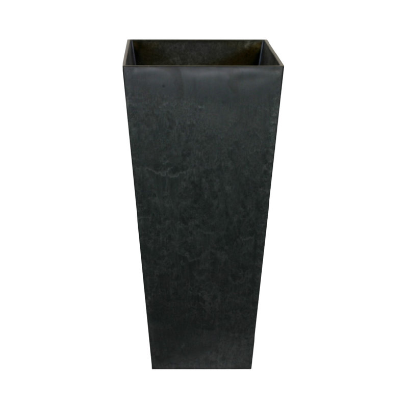 Ella Artstone Planter Vase, Black
