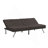 Wood Frame,Stainless Leg,Futon,Sofa Bed Espresso