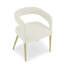  2-Piece Hollow Backrest Accent Chair, Flannelette Fabric with Armrests-1355784981