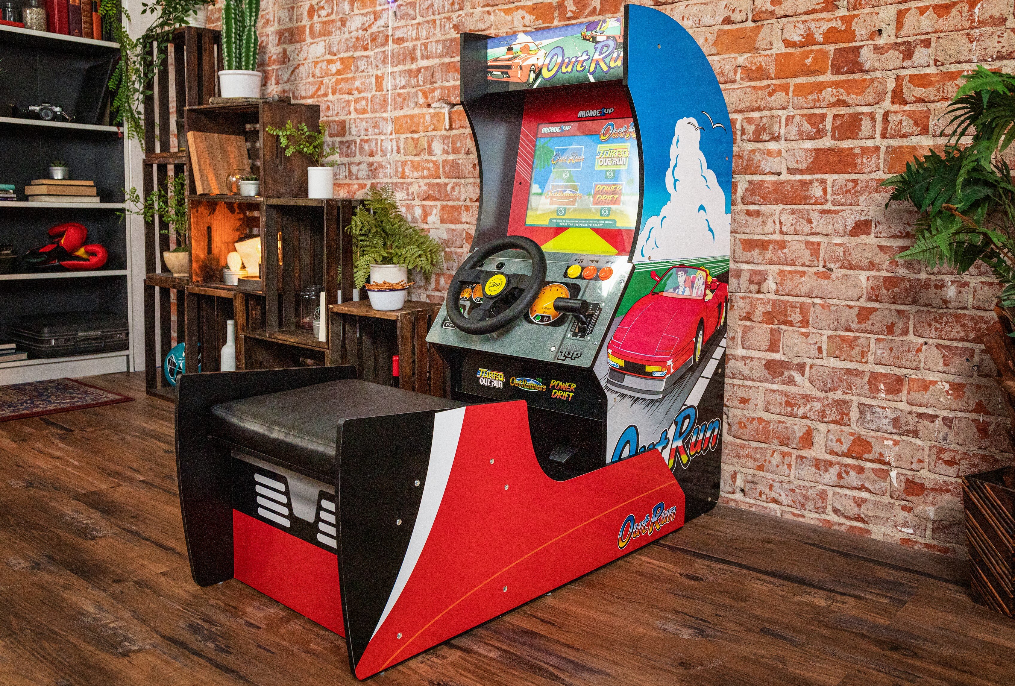 arcade1up outrun seated arcade machine