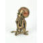 Statue de crâne humain et de pieuvre en résine coulée de style gothique Lockpburg avec accents bronze, cuivre, laiton et or - 10 x 7 x 4,5 po