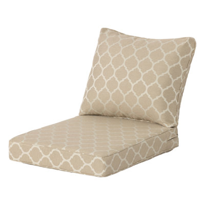 Coussins profonds pour fauteuil de patio intérieur/extérieur, 61 x 69 cm (24 x 27 po) - Résistants à l'eau