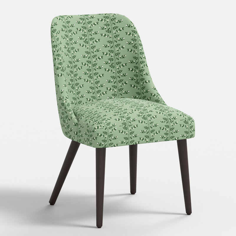 Clare Dining Chair In Climbing Vines Green, Climbing Vines Green