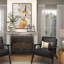 Ensemble de lanternes noires en métal pour l'intérieur et l'extérieur