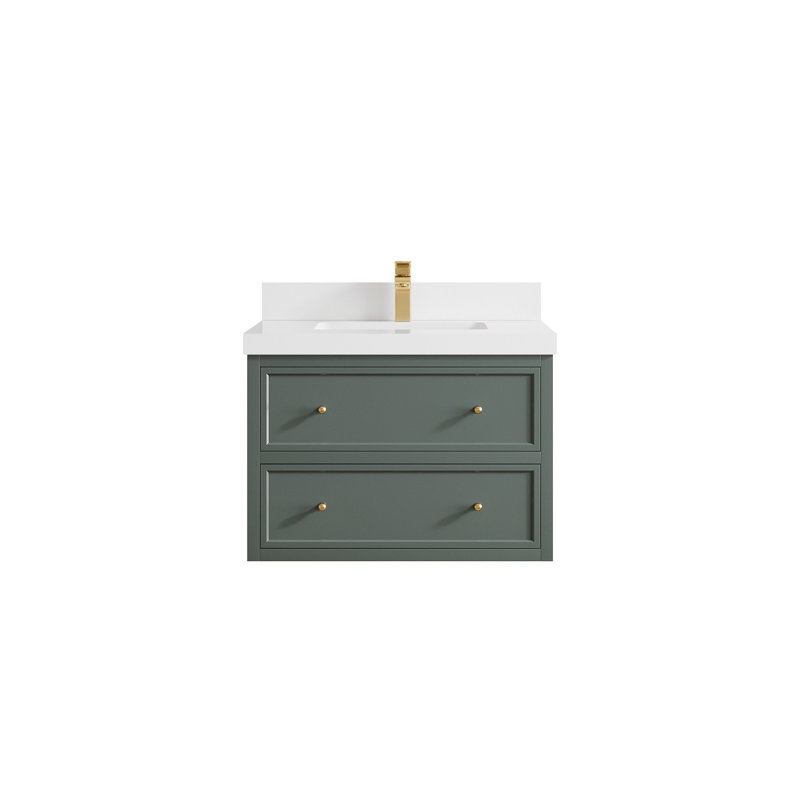 Meuble-lavabo simple flottant 30 po Roswell