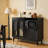 Black Solid Wood Sideboard