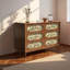 Commode d'appoint multifonctionnelle en bois massif