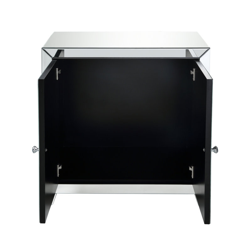 Noralie Mirrored & Faux Diamonds Console Cabinet