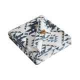 Wrangler Dakota Reversible Grey Ultra Soft Plush Throw Blanket