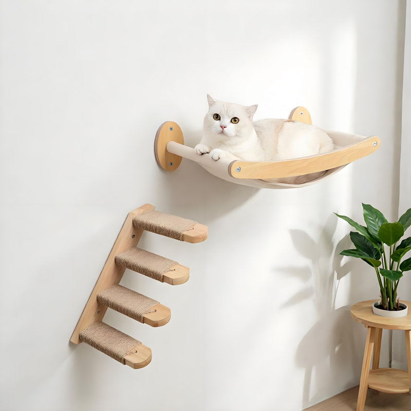 Cat Bed with Stairway on Wall