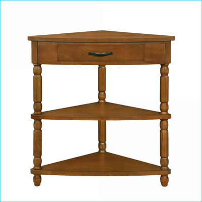 Espresso Oval 2-Tier Coffee Table for Living Room - Solid Wood Feet, Easy Assembly &amp; Storage Shelf