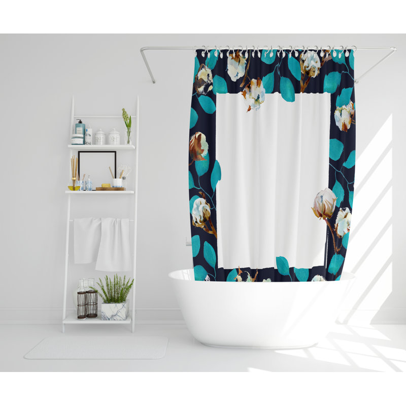 Bernartice Polyester Shower Curtain, 168cm H x 168cm W