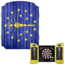 NBA Dart Cabinet Set with Darts and Board - Fade - Chicago Bulls