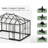 14' W x 10' D Hobby Greenhouse