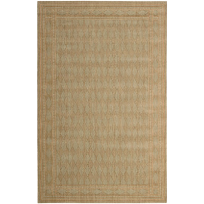 Tapis brun en laine Dunnstown