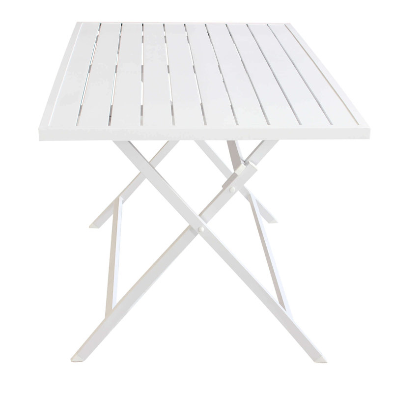 Angelos 130cm Rectangular Folding Table, 73cm H x 130cm L x 70cm W, White