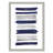 Olexandra Indigo Paint Streaks' Framed Print