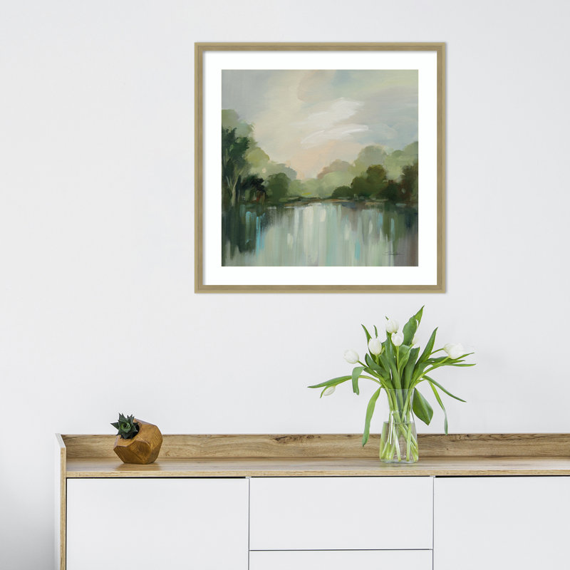 Cool Spring Day by Silvia Vassileva, 25" W x 25" H, Champagne