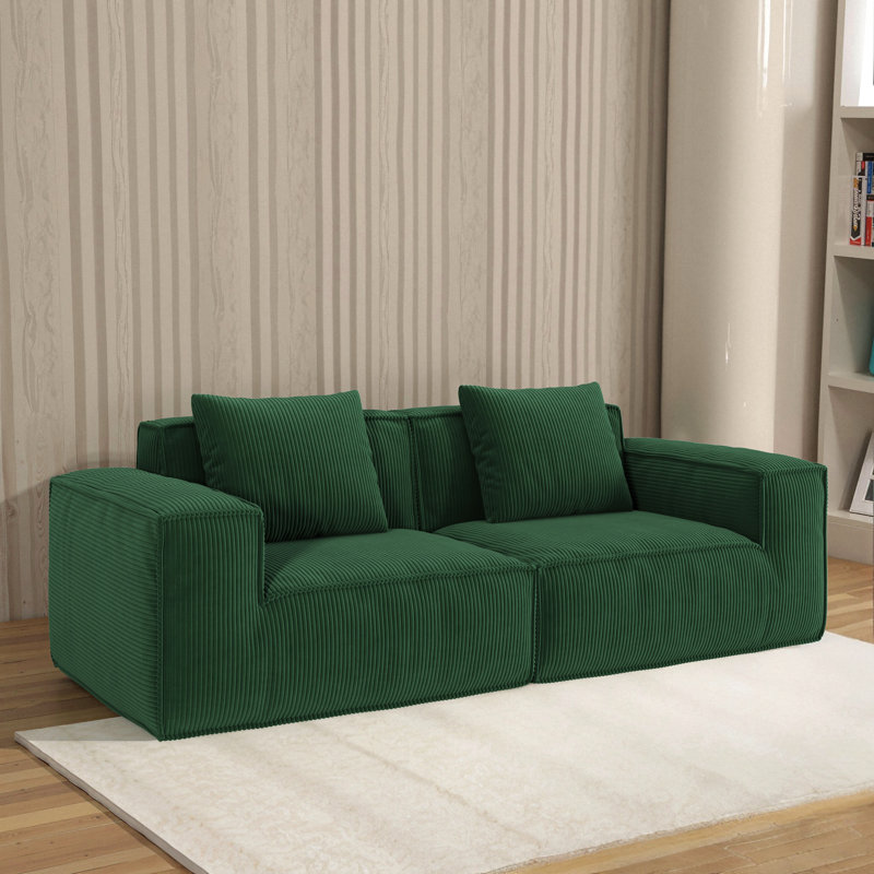 Belfin Modular Sectional Sofa, Convertible Tofu Block Sofa Floor Sofa Bed Armrest Comfy Sofa Bed Compressed Sofa Compression Sofa