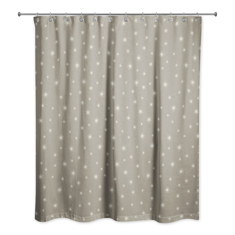Rideau de douche simple Hosia, Gris