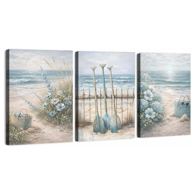 3 Piece Wrapped Canvas Wall Art